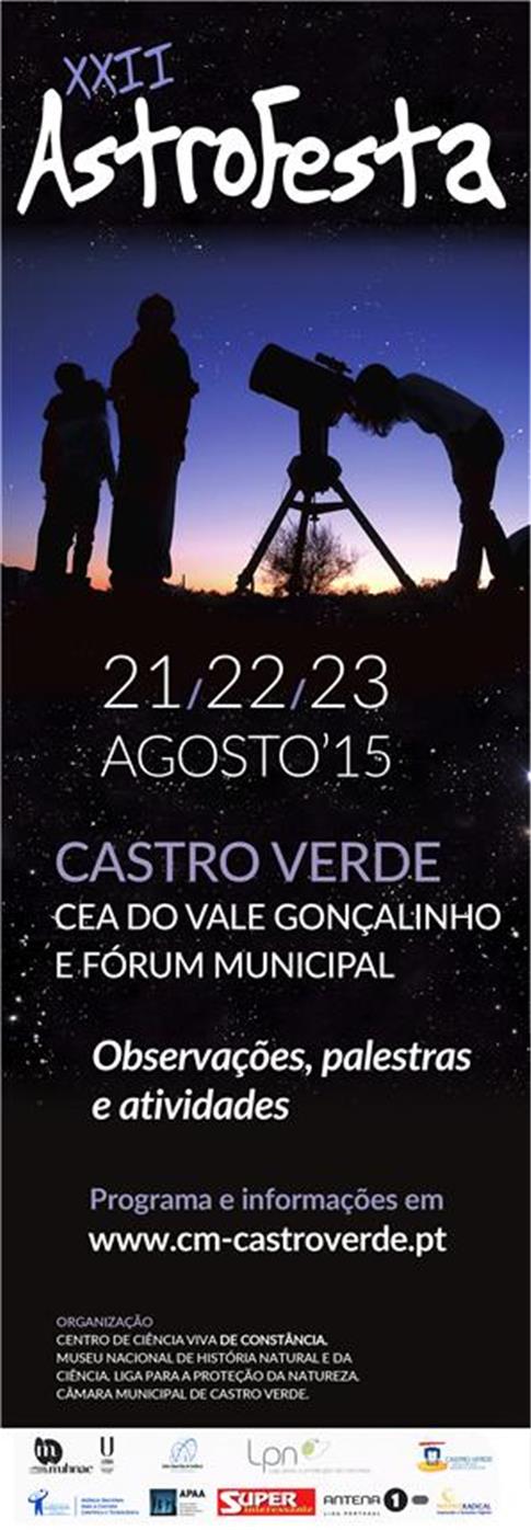 Astrofesta 2015: Inscrições para Curso de Iniciação à Astronomia já estão a decorrer