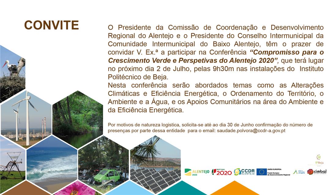 Conferência “Compromisso para o Crescimento Verde e Perspetivas do Alentejo 2020”