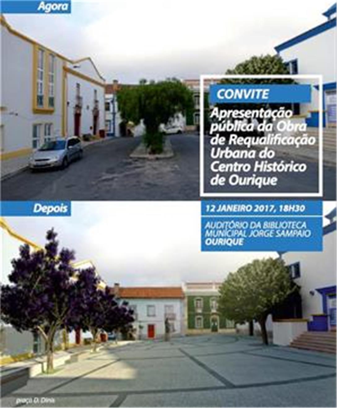 Ourique apresenta obras de requalificação urbana do centro histórico